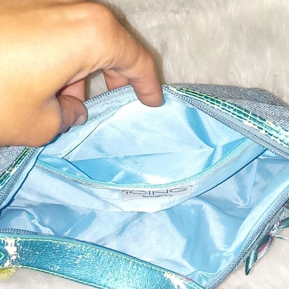 Vintage Retired 90s Claire's/Icing Handbag Patch work Flowers Original Design - Picture 9 of 10